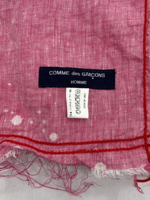 COMME des GARCONS HOMME（コムデギャルソン オム）COMME des GARCONS HOMME (コムデギャルソン オム) リネンストール レッドの古着・服飾アイテム