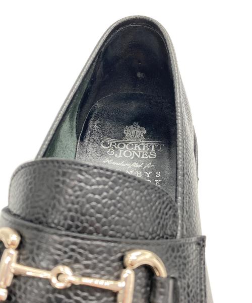 Crockett & Jones（クロケット＆ジョーンズ）Crockett & Jones (クロケット＆ジョーンズ) BARNEYS NEWYORK (バーニーズ・ニューヨーク) FINCHLEY2 ブラック サイズ:9Eの古着・服飾アイテム
