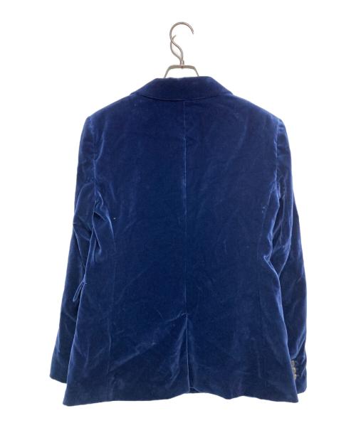 Max Mara Studio（マックスマーラ ストゥディオ）Max Mara Studio (マックスマーラ ストゥディオ) ベロア2Bジャケット ネイビー サイズ:44の古着・服飾アイテム