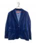 Max Mara Studio（マックスマーラ ストゥディオ）の古着「ベロア2Bジャケット」｜ネイビー