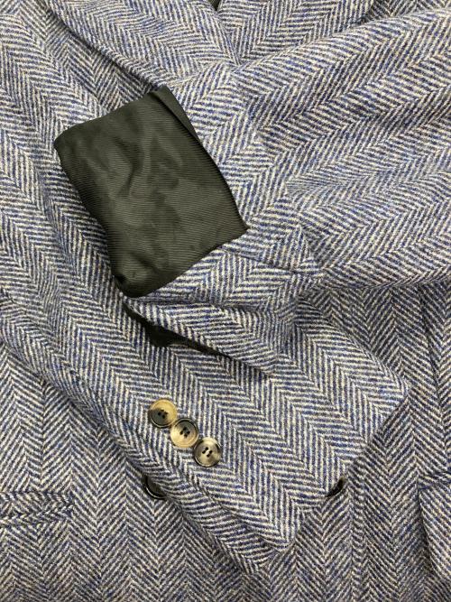 LOEWE（ロエベ）LOEWE (ロエベ) ヘリンボーン ダブルジャケット ネイビー サイズ:38の古着・服飾アイテム