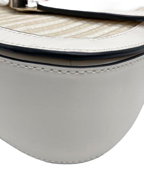 Kate Spade（ケイトスペード）Kate Spade (ケイトスペード) パフィー ドッティ レディバグ ロック トップ ハンドル クロスボディ ベージュ×アイボリーの古着・服飾アイテム