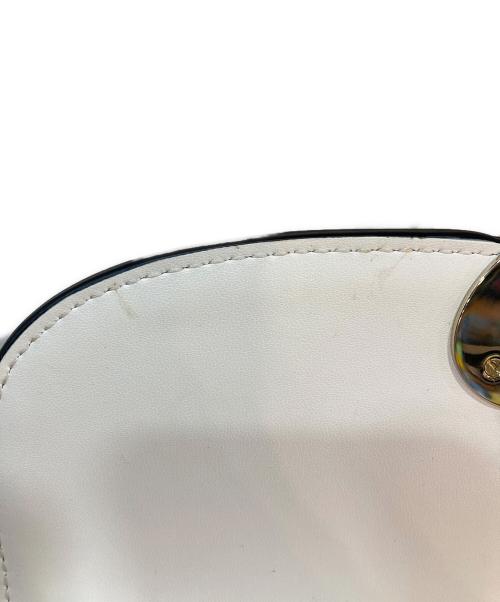 Kate Spade（ケイトスペード）Kate Spade (ケイトスペード) パフィー ドッティ レディバグ ロック トップ ハンドル クロスボディ ベージュ×アイボリーの古着・服飾アイテム