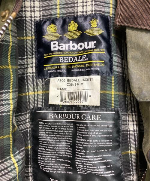 Barbour（バブアー）Barbour (バブアー) A100 BEDALE JACKET オイルドジャケット カーキ サイズ:C36の古着・服飾アイテム