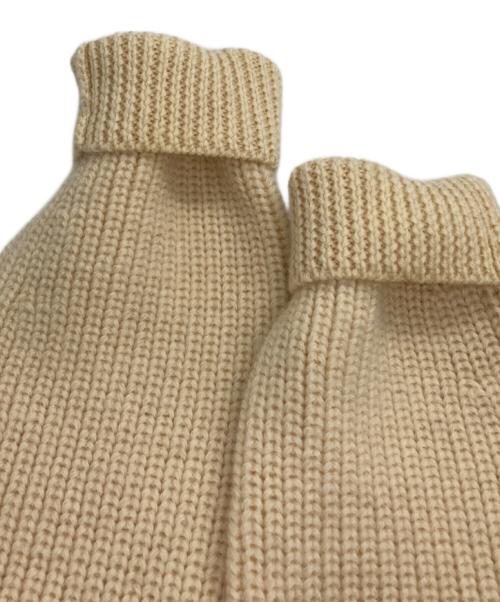 YAECA（ヤエカ）YAECA (ヤエカ) 3G Wool Knit Crew Neck ベージュ サイズ:Lの古着・服飾アイテム