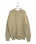 YAECA（ヤエカ）の古着「3G Wool Knit Crew Neck」｜ベージュ