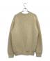 YAECA (ヤエカ) 3G Wool Knit Crew Neck ベージュ サイズ:L：6000円