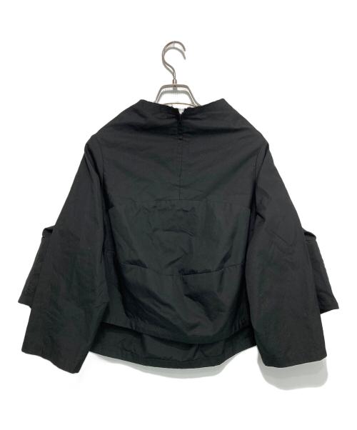 COMME des GARCONS（コムデギャルソン）COMME des GARCONS (コムデギャルソン) ワイドカットオフブラウス ブラック サイズ:Mの古着・服飾アイテム