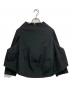 COMME des GARCONS（コムデギャルソン）の古着「ワイドカットオフブラウス」｜ブラック