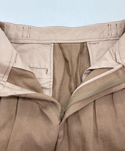 YOKE（ヨーク）YOKE (ヨーク) PAPER KERSEY FRENCH GURKHA TROUSERS - Taupe ブラウン サイズ:1の古着・服飾アイテム