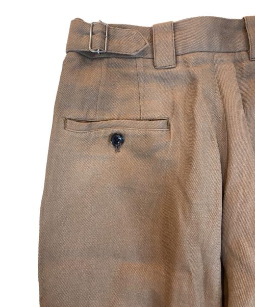 YOKE（ヨーク）YOKE (ヨーク) PAPER KERSEY FRENCH GURKHA TROUSERS - Taupe ブラウン サイズ:1の古着・服飾アイテム