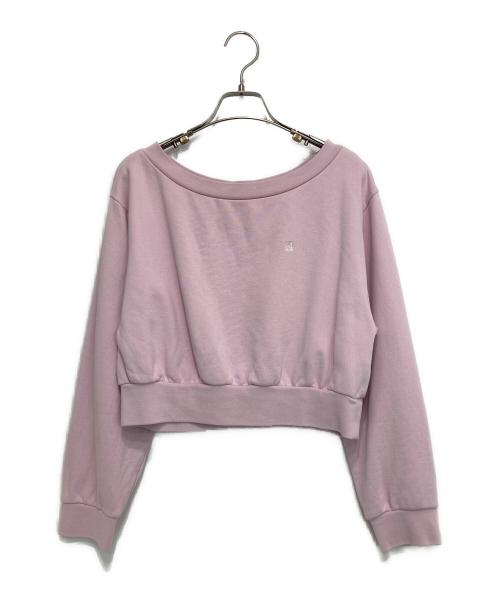 HER LIP TO（ハーリップトゥ）HER LIP TO (ハーリップトゥ) Flight Mode Cropped Pullover ピンク サイズ:Fの古着・服飾アイテム