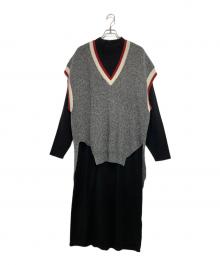PAMEO POSE（パメオポーズ）の古着「Multi 2way Knit Dress」｜ブラック