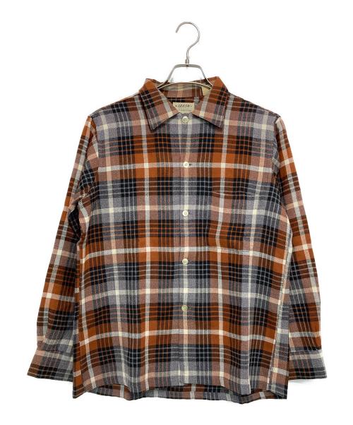 ARROW（アロー）ARROW (アロー) 【古着】60'sチェックシャツ ブラウン サイズ:Ｍ 15-15 1/2の古着・服飾アイテム
