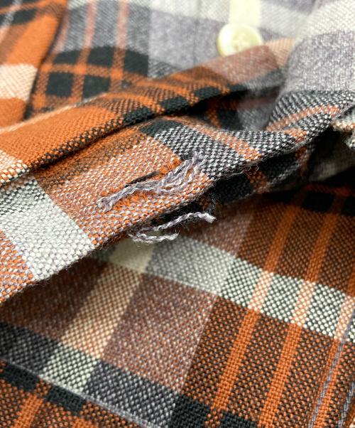 ARROW（アロー）ARROW (アロー) 【古着】60'sチェックシャツ ブラウン サイズ:Ｍ 15-15 1/2の古着・服飾アイテム