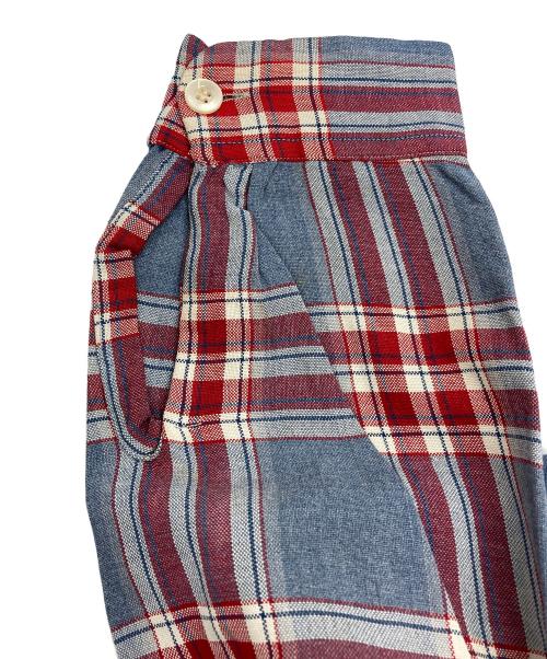 TOWN CRAFT（タウンクラフト）TOWN CRAFT (タウンクラフト) 【古着】60’sチェックオープンカラーシャツ ブルー×レッド サイズ:Ｍ　（15-1/2）の古着・服飾アイテム