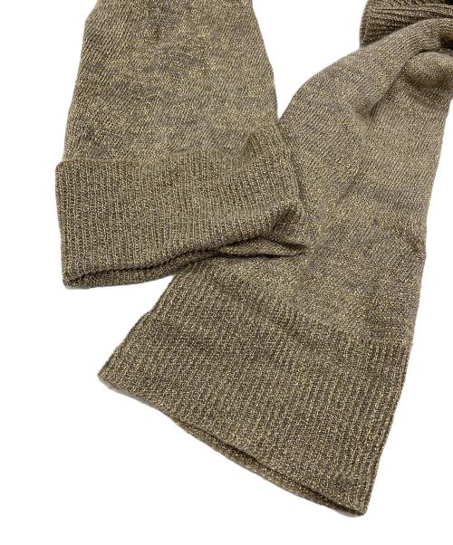 DOLCE & GABBANA（ドルチェ＆ガッバーナ）DOLCE & GABBANA (ドルチェ＆ガッバーナ) ラメVネックニット グレー×ゴールド サイズ:40の古着・服飾アイテム