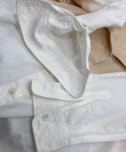 ISSEY MIYAKE（イッセイミヤケ）ISSEY MIYAKE (イッセイミヤケ) グラデーションシャツ ベージュ×ホワイト サイズ:2の古着・服飾アイテム