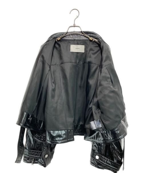 STUDIOUS（ステュディオス）STUDIOUS (ステュディオス) Patent Biker Jacket パテントバイカージャケット ブラック サイズ:FREEの古着・服飾アイテム