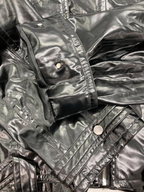 STUDIOUS（ステュディオス）STUDIOUS (ステュディオス) Patent Biker Jacket パテントバイカージャケット ブラック サイズ:FREEの古着・服飾アイテム