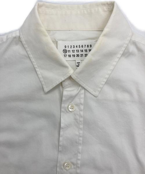Maison Margiela 10（メゾンマルジェラ 10）Maison Margiela 10 (メゾンマルジェラ 10) レギュラーカラーロングスリーブシャツ ホワイト サイズ:44の古着・服飾アイテム