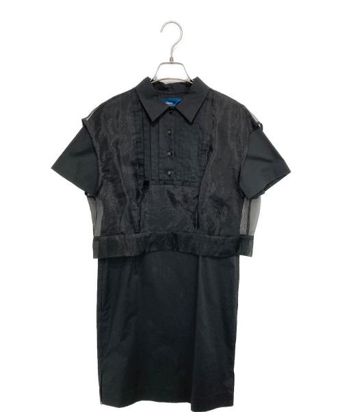 KOLOR（カラー）KOLOR (カラー) SHORT SLEEVE DRESS SHIRT ONE OIECE ブラック サイズ:1の古着・服飾アイテム