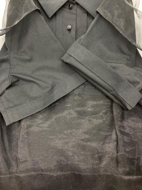 KOLOR（カラー）KOLOR (カラー) SHORT SLEEVE DRESS SHIRT ONE OIECE ブラック サイズ:1の古着・服飾アイテム