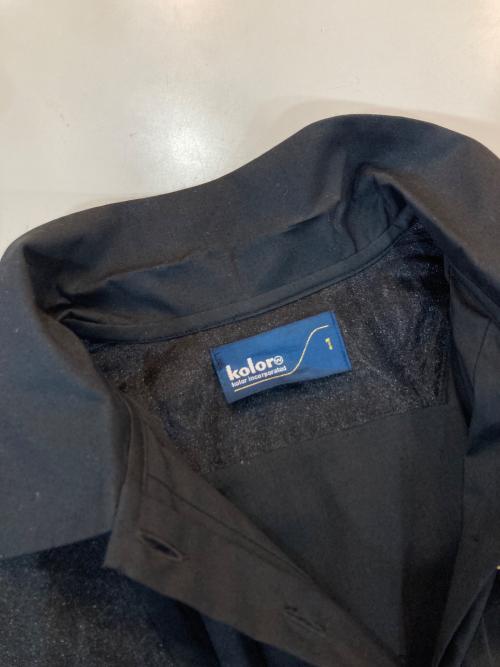 KOLOR（カラー）KOLOR (カラー) SHORT SLEEVE DRESS SHIRT ONE OIECE ブラック サイズ:1の古着・服飾アイテム