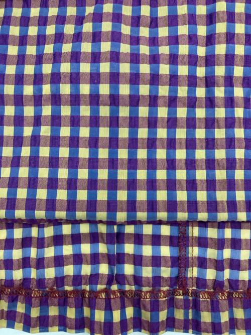 Ameri（アメリ）Ameri (アメリ) SEERSUCKER VOLUME HEM DRESS パープル サイズ:Sの古着・服飾アイテム