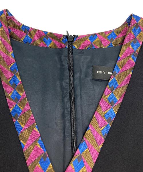 ETRO（エトロ）ETRO (エトロ) ノースリーブワンピース ブラック サイズ:SIZE 38の古着・服飾アイテム