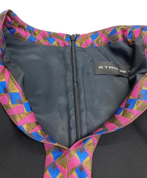 ETRO（エトロ）ETRO (エトロ) ノースリーブワンピース ブラック サイズ:SIZE 38の古着・服飾アイテム