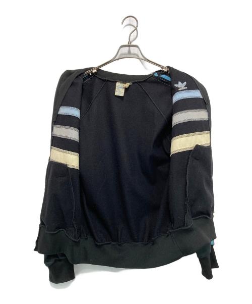 adidas（アディダス）adidas (アディダス) トラックジャケット ブラック×ブルー サイズ:Mの古着・服飾アイテム