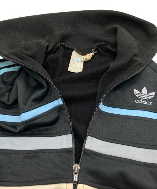 adidas（アディダス）adidas (アディダス) 70-80s VENTEX製 トラックジャケット ブラック×ブルー サイズ:Mの古着・服飾アイテム