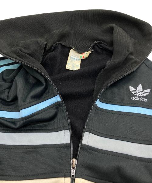 adidas（アディダス）adidas (アディダス) トラックジャケット ブラック×ブルー サイズ:Mの古着・服飾アイテム