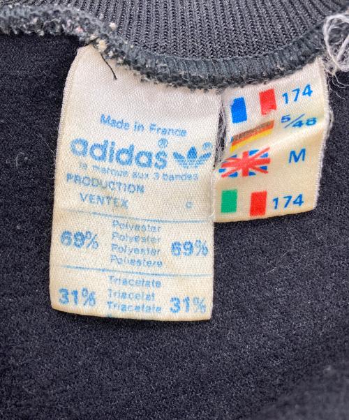 adidas（アディダス）adidas (アディダス) トラックジャケット ブラック×ブルー サイズ:Mの古着・服飾アイテム