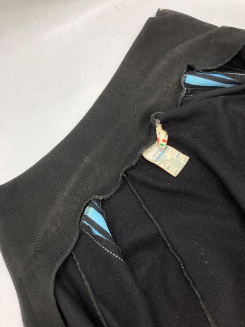 adidas（アディダス）adidas (アディダス) 70-80s VENTEX製 トラックジャケット ブラック×ブルー サイズ:Mの古着・服飾アイテム