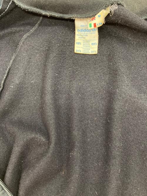 adidas（アディダス）adidas (アディダス) 70-80s VENTEX製 トラックジャケット ブラック×ブルー サイズ:Mの古着・服飾アイテム