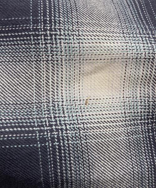 AiE（エーアイイー）AiE (エーアイイー) Painter Shirt - Ombre Rayon Twill - Plaid ペインターシャツ ブラック×グレー サイズ:Mの古着・服飾アイテム