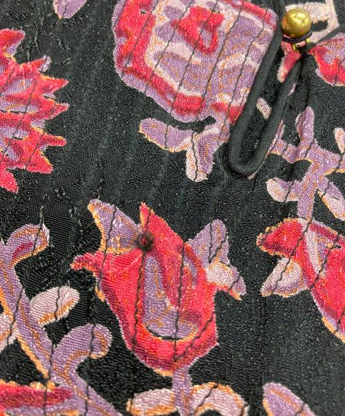 sara mallika（サラマリカ）sara mallika (サラマリカ) 花柄長袖ワンピース ブラック サイズ:不明の古着・服飾アイテム