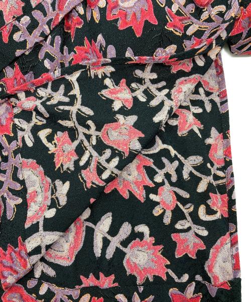 sara mallika（サラマリカ）sara mallika (サラマリカ) 花柄長袖ワンピース ブラック サイズ:不明の古着・服飾アイテム