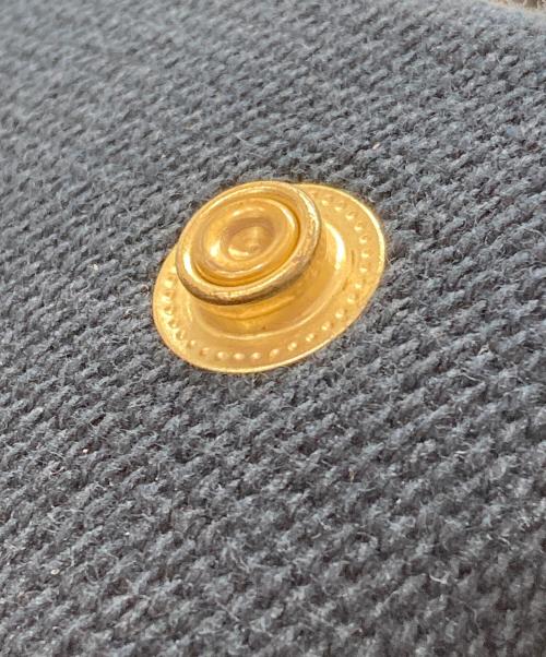 BOTTEGA VENETA（ボッテガベネタ）BOTTEGA VENETA (ボッテガベネタ) キャンバストートバッグ ネイビー×ブラックの古着・服飾アイテム