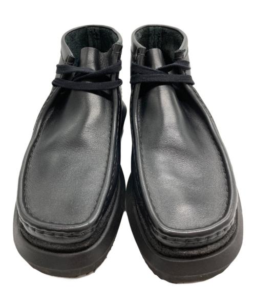 CLARKS（クラークス）CLARKS (クラークス) sacai (サカイ) Wallabee Sacai ブラック サイズ:UK 6 1/2 US 7 1/2 EU 40の古着・服飾アイテム