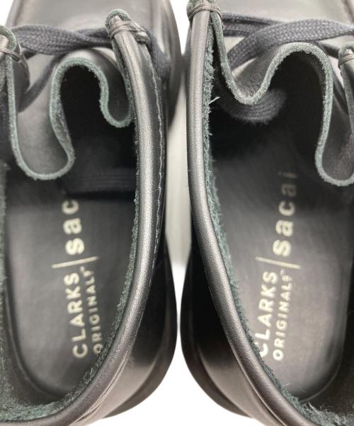 CLARKS（クラークス）CLARKS (クラークス) sacai (サカイ) Wallabee Sacai ブラック サイズ:UK 6 1/2 US 7 1/2 EU 40の古着・服飾アイテム