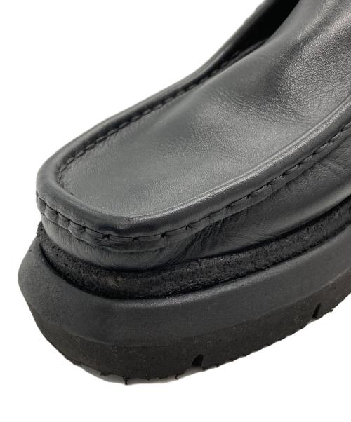CLARKS（クラークス）CLARKS (クラークス) sacai (サカイ) Wallabee Sacai ブラック サイズ:UK 6 1/2 US 7 1/2 EU 40の古着・服飾アイテム