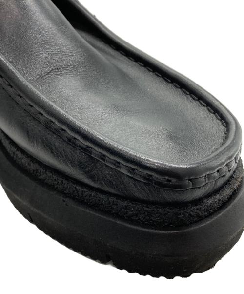 CLARKS（クラークス）CLARKS (クラークス) sacai (サカイ) Wallabee Sacai ブラック サイズ:UK 6 1/2 US 7 1/2 EU 40の古着・服飾アイテム