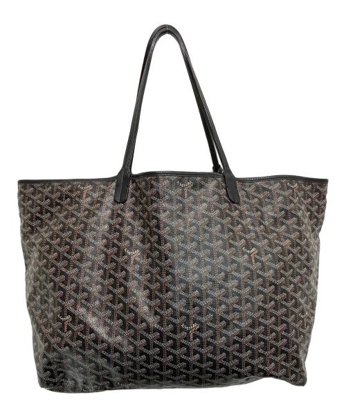 GOYARD（ゴヤール）GOYARD (ゴヤール) サンルイGM 総柄トートバッグ ブラック×ブラウンの古着・服飾アイテム