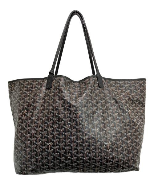 GOYARD（ゴヤール）GOYARD (ゴヤール) サンルイGM 総柄トートバッグ ブラック×ブラウンの古着・服飾アイテム