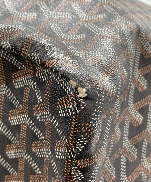 GOYARD（ゴヤール）GOYARD (ゴヤール) サンルイGM 総柄トートバッグ ブラック×ブラウンの古着・服飾アイテム