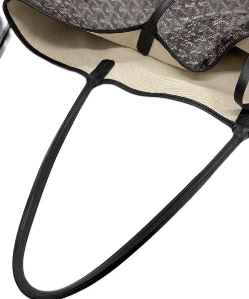 GOYARD（ゴヤール）GOYARD (ゴヤール) サンルイGM 総柄トートバッグ ブラック×ブラウンの古着・服飾アイテム