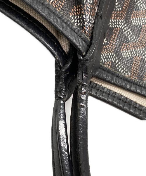 GOYARD（ゴヤール）GOYARD (ゴヤール) サンルイGM 総柄トートバッグ ブラック×ブラウンの古着・服飾アイテム